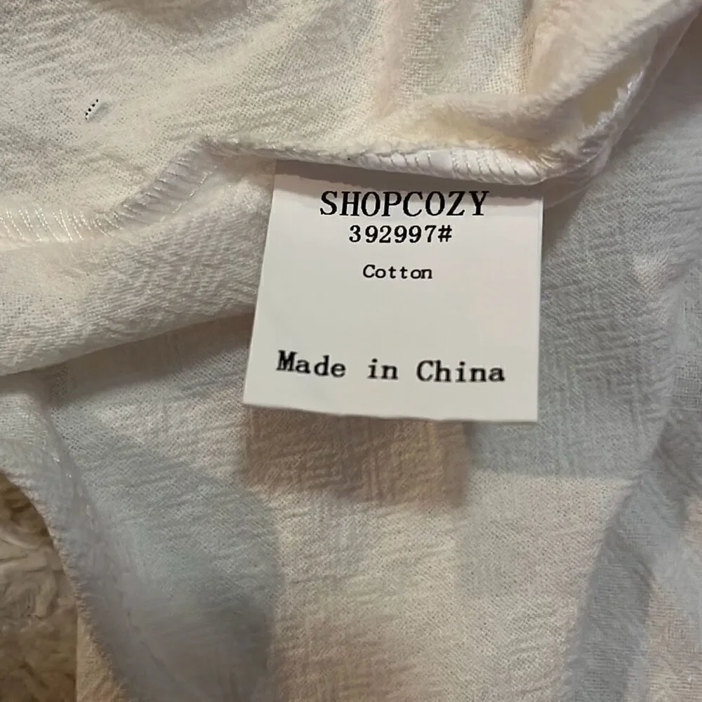 NWT C.O.Z.Y. Linen Tank Top - Picture 3 of 5